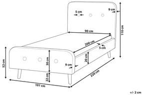 Pat pentru copii 90 cm ROME (cu somieră) (gri). Promo -39%. 1007463