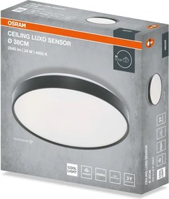 Osram - Plafonieră LED CEILING LUXO LED/24W/230V, Ø 38 cm, negru