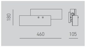 Aplică Gea Luce LARA A P arg LARA 2xE14/42W/230V argintiu
