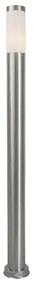 Lampă de exterior modernă pe stâlp din oțel 110 cm IP44 - Rox