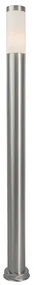 Lampă de exterior modernă pe stâlp din oțel 110 cm IP44 - Rox