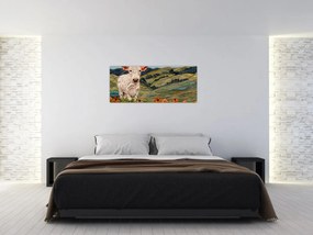Tablou - Imitație de motiv tricotat (120x50 cm)