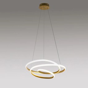 Lustra LED design modern Diva 65cm, auriu, alb sau titan