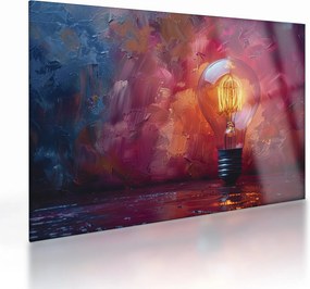 Tablou pe sticlă - Ideea (70x50 cm)