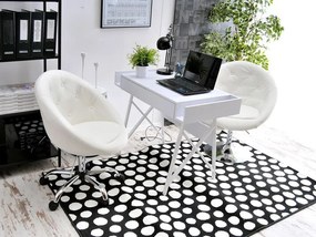 Fotoliu Lush 4 (alb + crom). 1110243