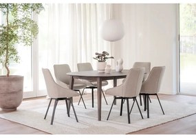 Masă de dining rotundă extensibilă din lemn de stejar ø 120 cm Filippa – Rowico
