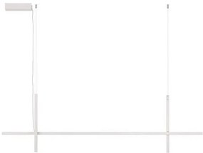 Lustra LED suspendata stil minimalist LOOMA alba