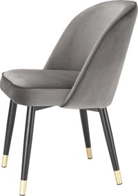 Set de 2 scaune design elegant Cliff, gri 114313 HZ