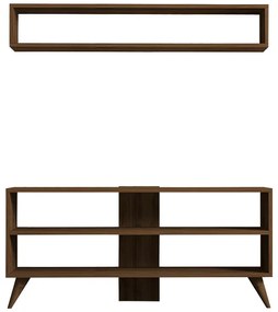 Set mobilier pentru living Prestige, Pako World, Nuc, 120x29x50 cm