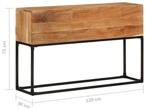 Masa consola, 120x30x75 cm, lemn masiv de acacia 1, lemn masiv de acacia