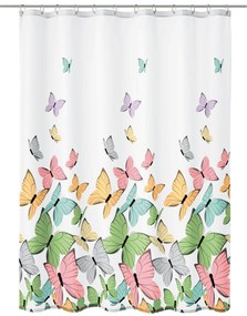 Kleine Wolke Butterflies perdea de duș 200x180 cm alb-multicolor 5282148305