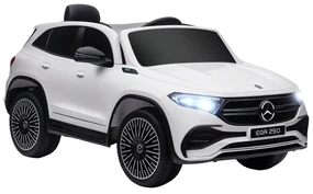 Mercedes-Benz EQA 12V Masinuta Electrica pentru Copii cu Baterie Portabila, cu Telecomanda, Muzica, Claxon, pentru 3-8 ani Alb HOMCOM | Aosom Romania