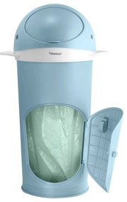 Coș de gunoi albastru deschis pentru scutece din plastic 25 l Whale – Kindsgut