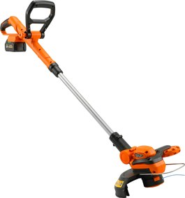 Outsunny Trimmer cu Acumulator 2-în-1, Tăietor de Iarbă 18V cu 2 Baterii de 4Ah, Încărcător, Tija Telescopică, Cap Înclinat, Mâner Reglabil, Tăiere 25cm, 8000 RPM, Ușor pentru Gazon și Grădină | Aosom Romania