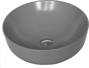 Lavoar pe blat gri mat Fluminia Amereta-Mg 41 cm
