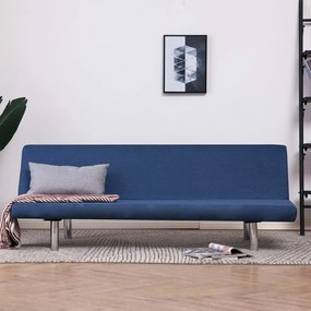 282196 vidaXL Canapea extensibilă, albastru, poliester
