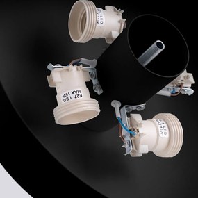 Plafonieră neagră ø 30 cm Blacko – Sollux