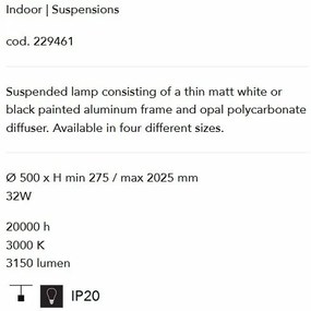 Lustra LED design modern ORACLE SLIM SP D050 ROUND 3000K ON-OFF WH