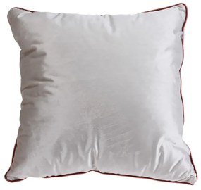 Perna decorativa Evia, aspect de catifea, 45x45 cm, bej