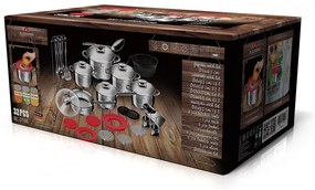 Set oale si tigai otel inoxidabil (32 piese) Jumbo Gourmet Line Blaumann BL 3168B