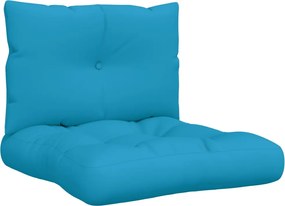 vidaXL Perne de paleți, 2 buc., albastru, material textil