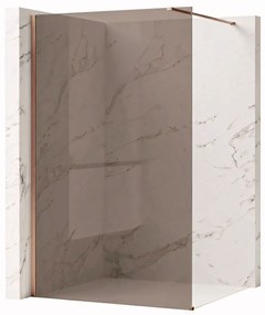 Paravan de dus Rea Flexi Brown / Brush Copper 140