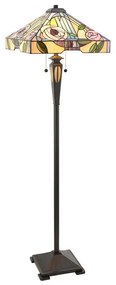 Endon 64383 - Lampă de podea Tiffany WILLIOW 2x E27/60W/230V, Ø 42,5 cm