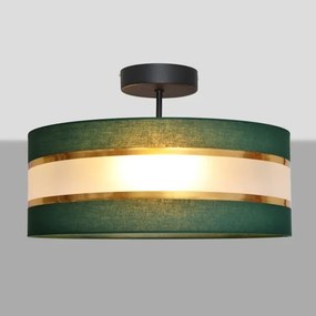 Lustră pe tijă HELEN 3xE27/15W/230V verde/auriu