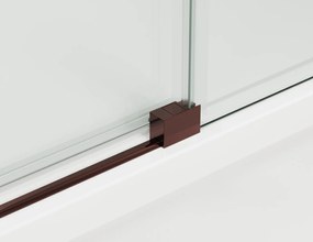 Usa culisanta de dus in nisa, 1300 mm, bordeaux metal, doua elemente, Ronal Oriana Bordeaux metal, 1300 mm