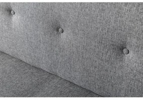 Canapea LOKO, 2 locuri, gri deschis