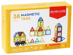 SET DE CONSTRUCTIE MAGNETIC 3D - 38 PIESE - MAGPLAYER (MPL2-38)