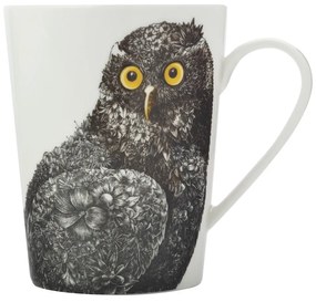 Cană din porțelan Maxwell &amp; Williams Marini Ferlazzo Owl, 450 ml. alb