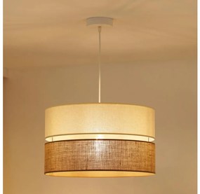 Brilagi - Candelabru pe cablu ROYAL YUTE 1xE27/15W/230V pr. 40 cm bej/crem