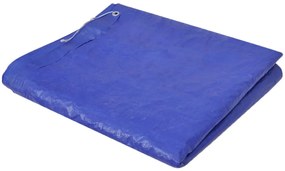Prelata pentru piscina, 394x207cm, PE, dreptunghiular, 90 g/mp