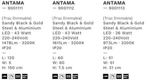 Plafoniera LED stil modern minimalist ANTAMA