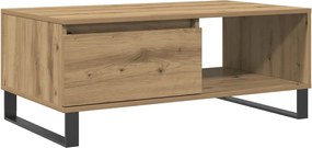 vidaXL Măsuță cafea, stejar artizanal, 90x50x36,5 cm, lemn prelucrat