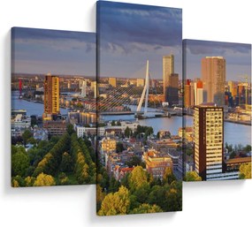 Tablou - Panorama Rotterdamului, Țările de Jos (90x60 cm)