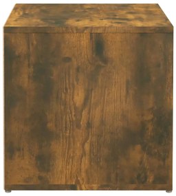 Cutie cu sertar, stejar sonoma, 40,5x40x40 cm, lemn compozit Stejar afumat, 1