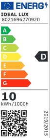 Bec LED, E27 10W 4000K cri80 transparent
