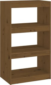 vidaXL Bibliotecă/Separator cameră, maro miere 60x30x103,5 cm lemn pin