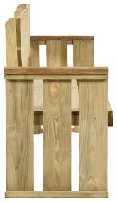 Banca de gradina, 172 cm, lemn de pin tratat 1, 172 x 53 x 85 cm, 172 x 53 x 85 cm