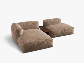 Coltar modular Martina catifea Vogue L285 cm + masuta de cafea