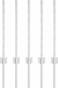 vidaXL Stâlp de gard. 5 pcs Argintiu 60 cm Oțel