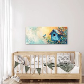 Tablou - Birdhouse, acuarelă, acuarelă (120x50 cm)
