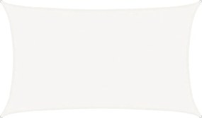 vidaXL Pânză parasolar, alb, 5x8 m, HDPE, 160 g/m²