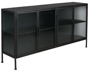 Vitrină neagră din metal 150x80 cm Boli – Dutchbone