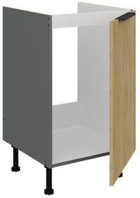 Dulap inferior de bucătărie pod drez Carminia 50 ZL 1F BB (stejar cremona + antracit). 1127921