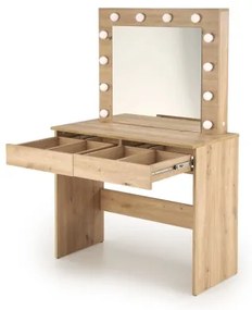 Masă de toaletă AMORIO, stejar artisan