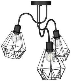 Lustră aplicată BERGEN 3xE27/60W/230V