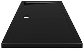 Cadita de dus dreptunghiulara din ABS, neagra, 70x120 cm Negru, 70 x 120 cm